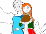 Frozen Princesses Coloring 2