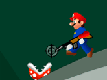 Mario Shooting Enemies