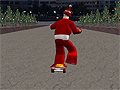 Skeateboarding Santa