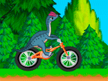 Dinosaur Bike Stunt