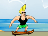 Johnny Bravo Beach Skating