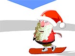 Santa Snowboard